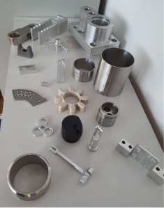 Various small parts; Various materials