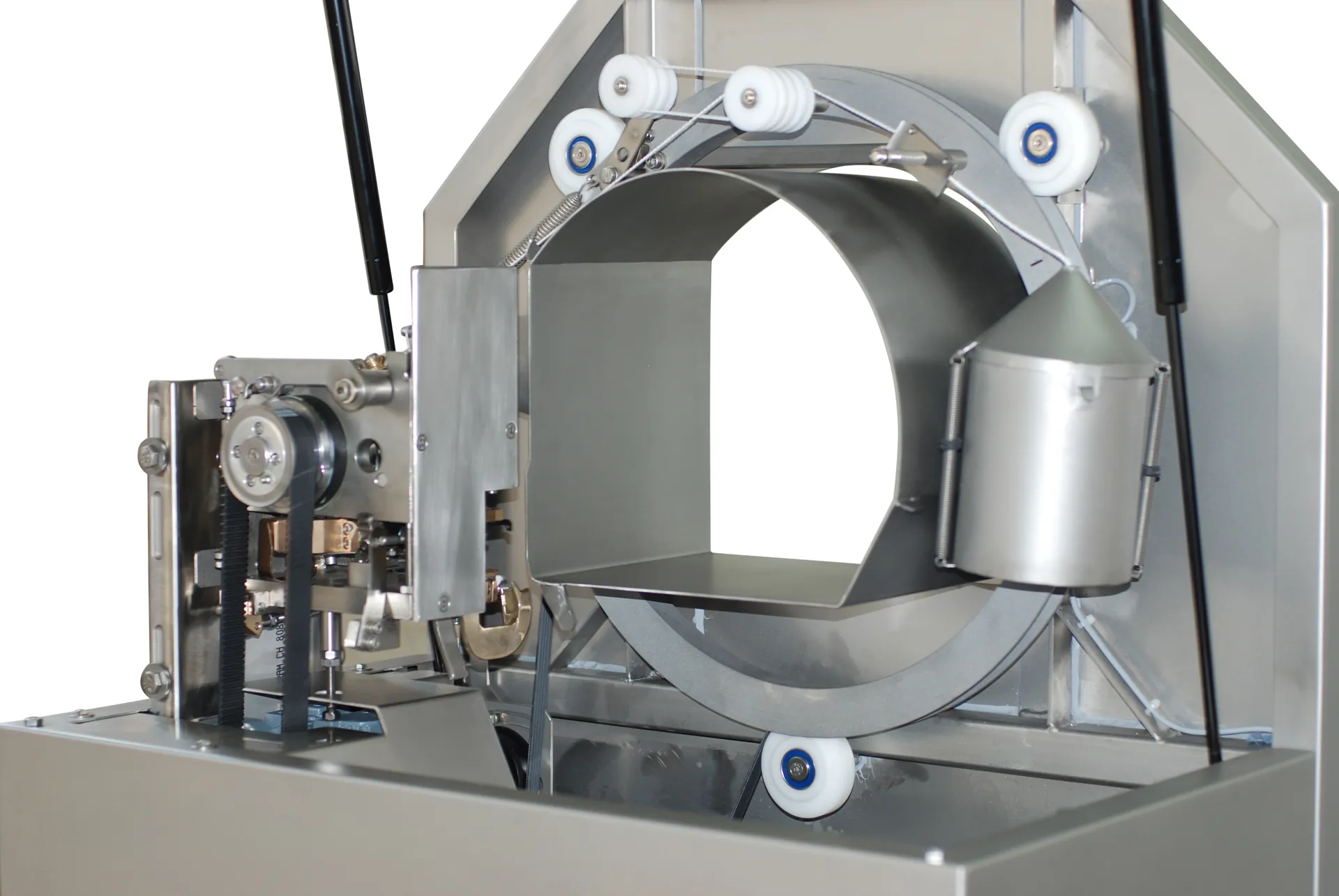 Umschnuerungsmaschine offen