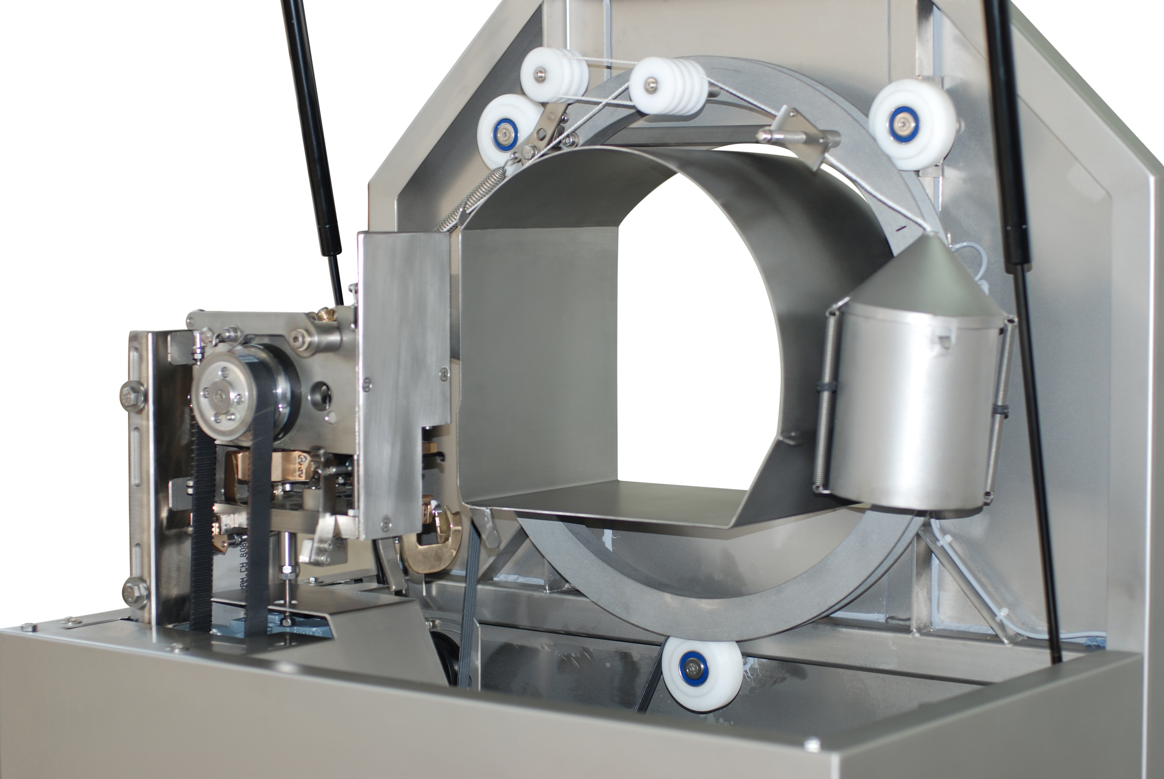 Umschnuerungsmaschine offen