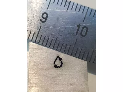 Filigranes Bauteil hergestellt mittels Präzisionsstrahl