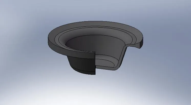 Hydraulic breaker dyaphragm