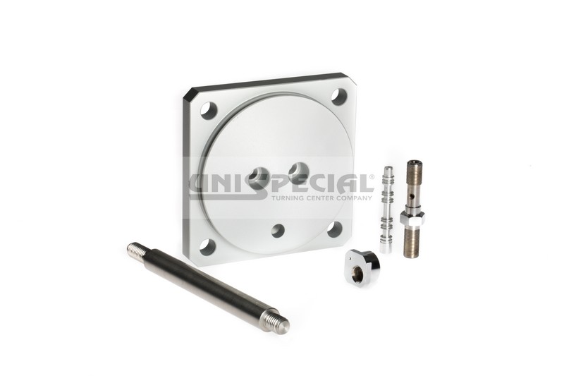 Oleodinamico Pneumatico - Particolari a Disegno - Hydraulic and Pneumatic Systems Machined Parts