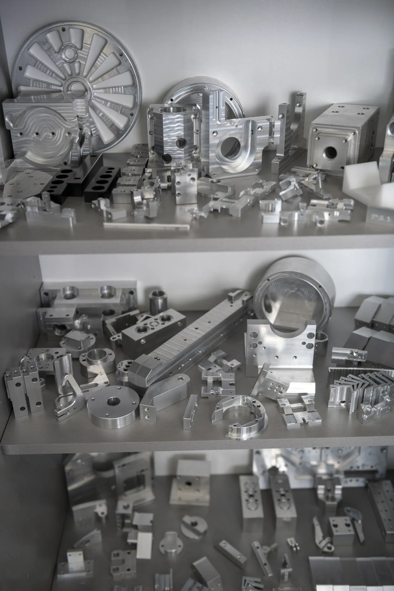 Diverse Frästeile aus Aluminium