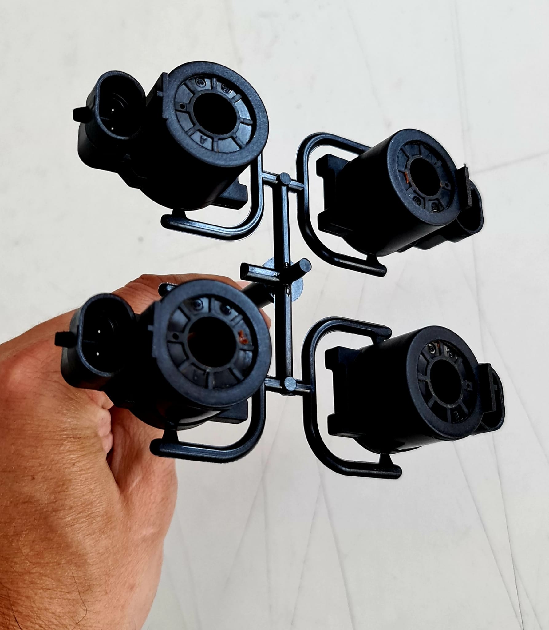 Automotive overmolded coils