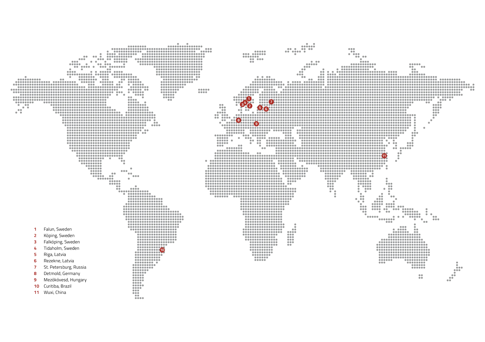 LEAX Worldmap Standort