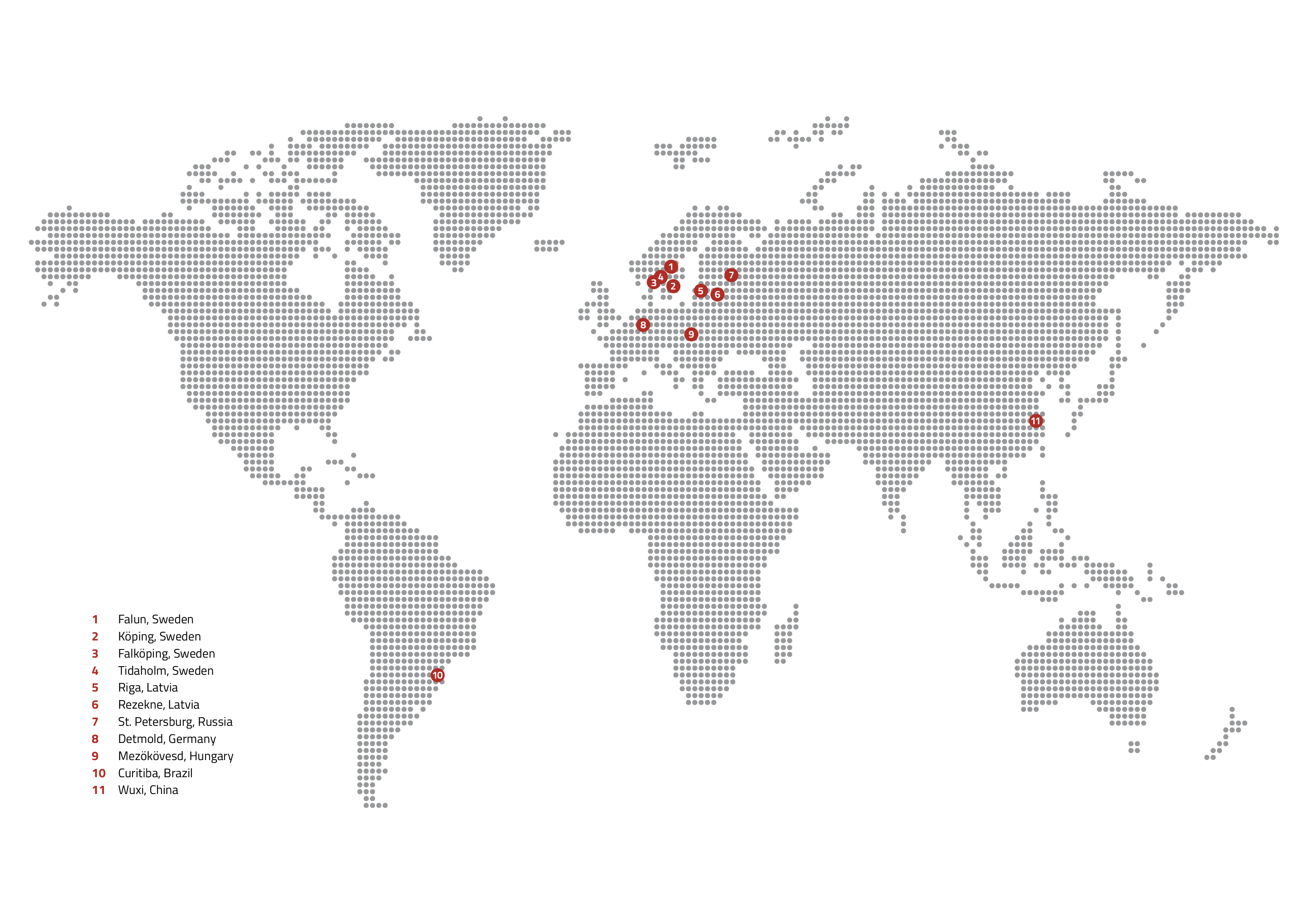 LEAX Worldmap Standort