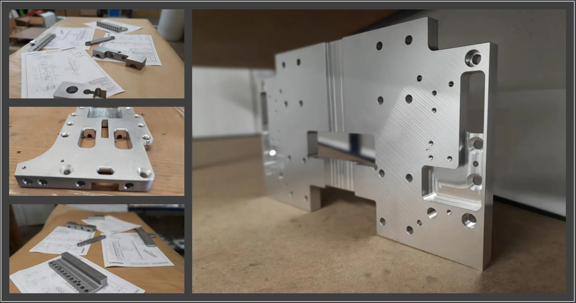 Aluminium machined parts