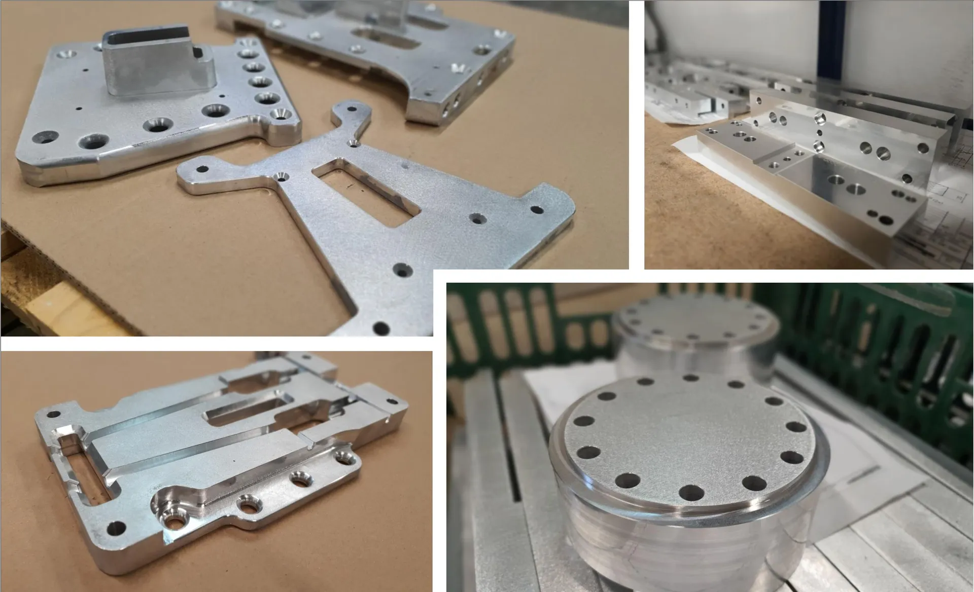 Aluminium machined parts