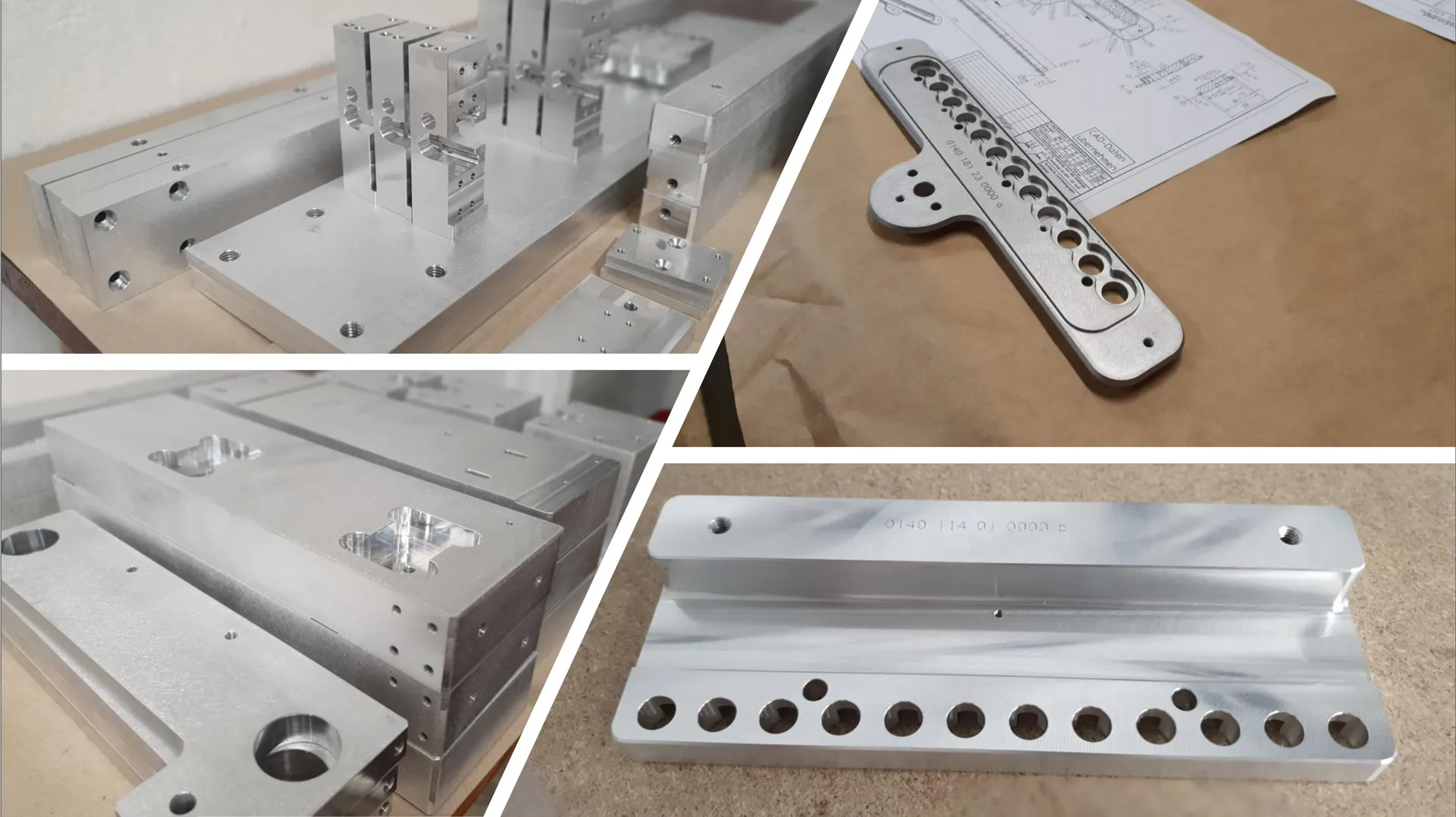 Aluminium machined parts