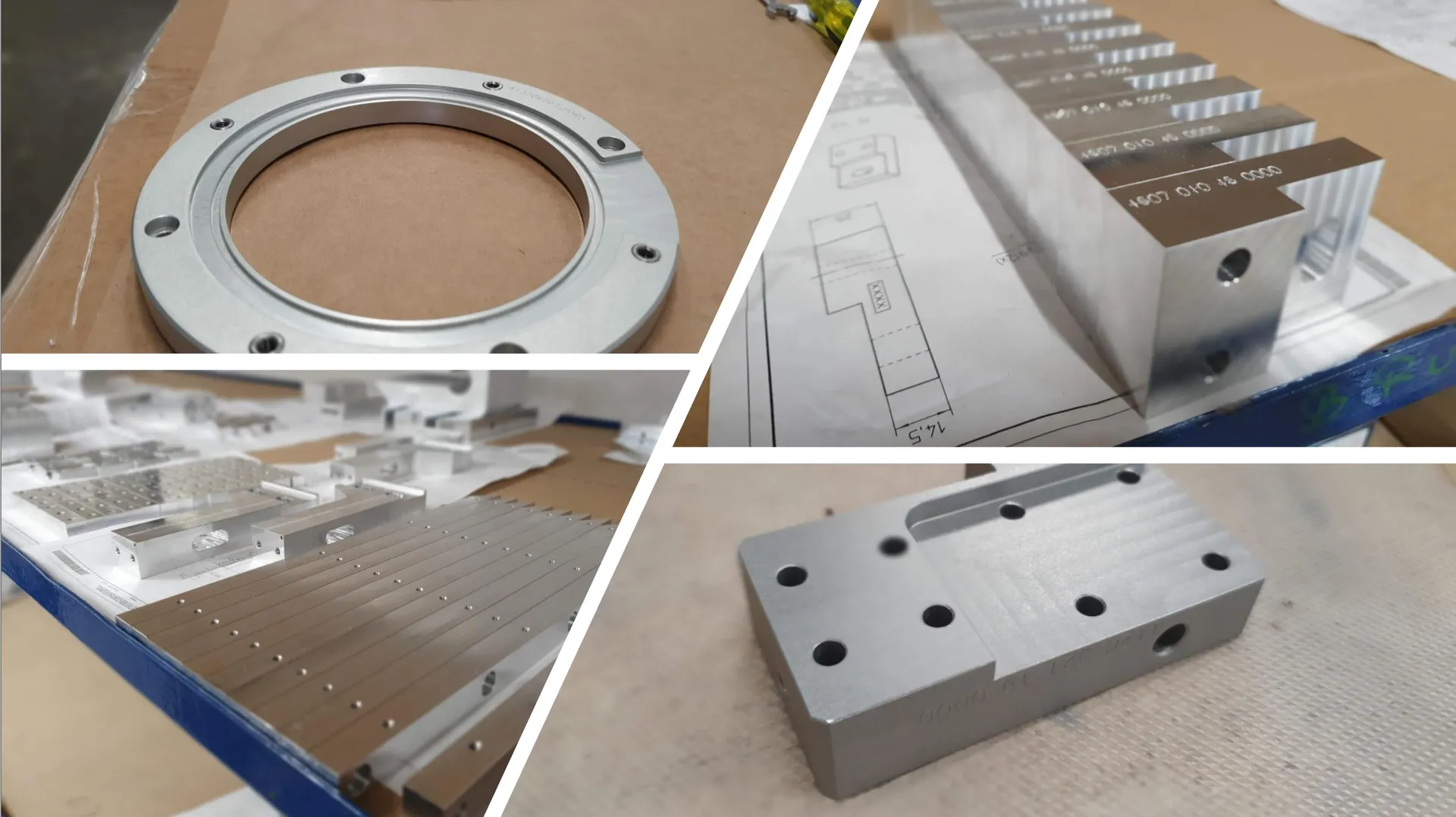 Aluminium machined parts