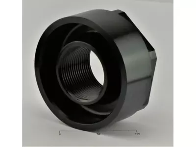 Imperial threaded part with chemical blacking