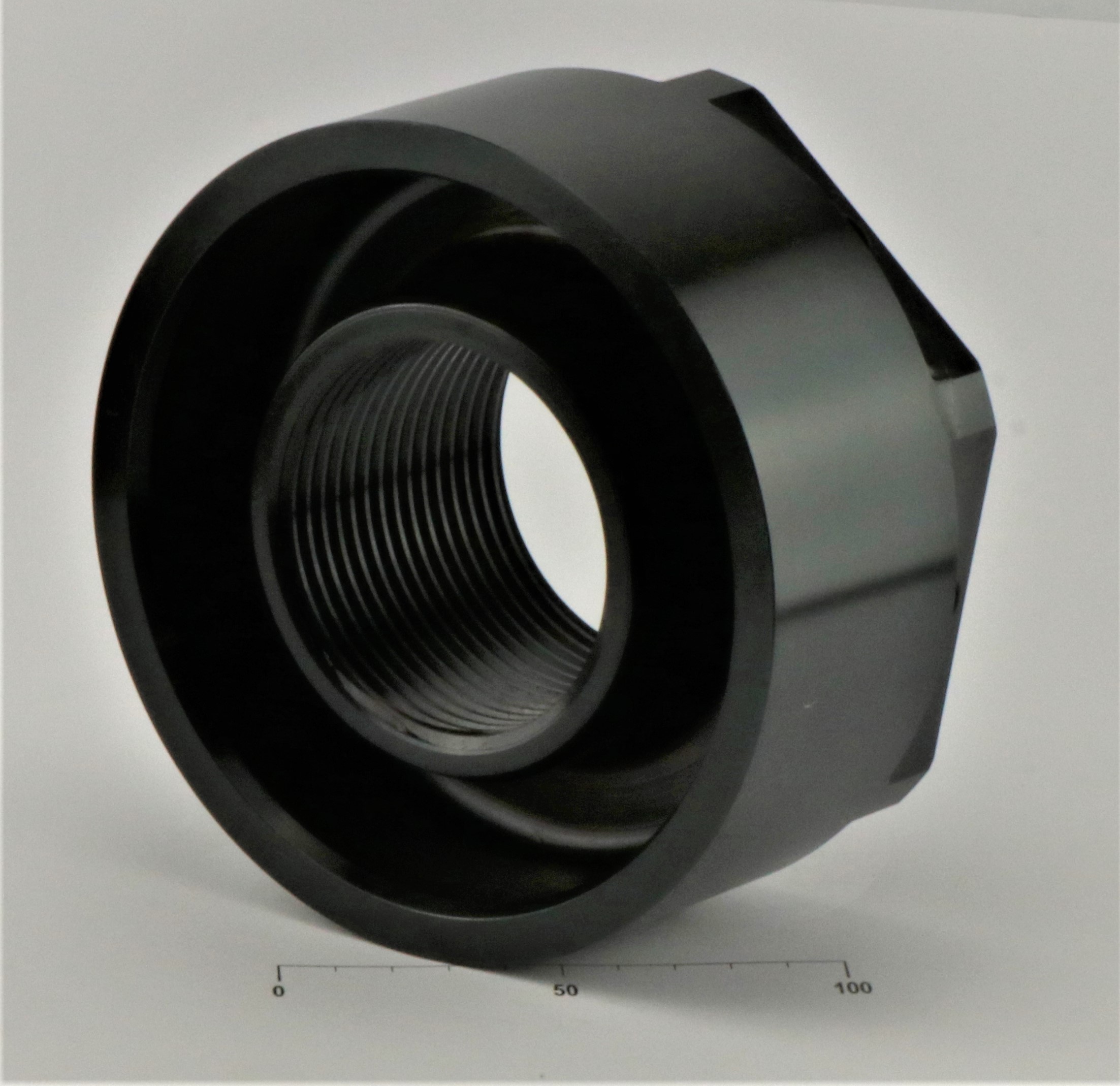 Imperial threaded part with chemical blacking