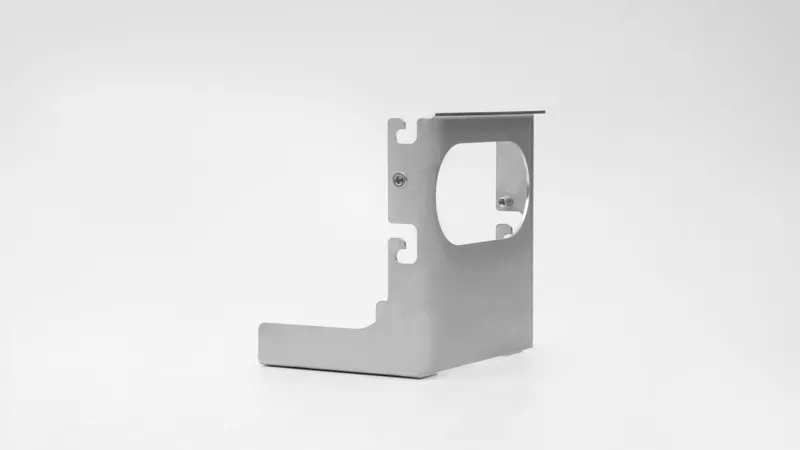Bracket with rivet nuts
