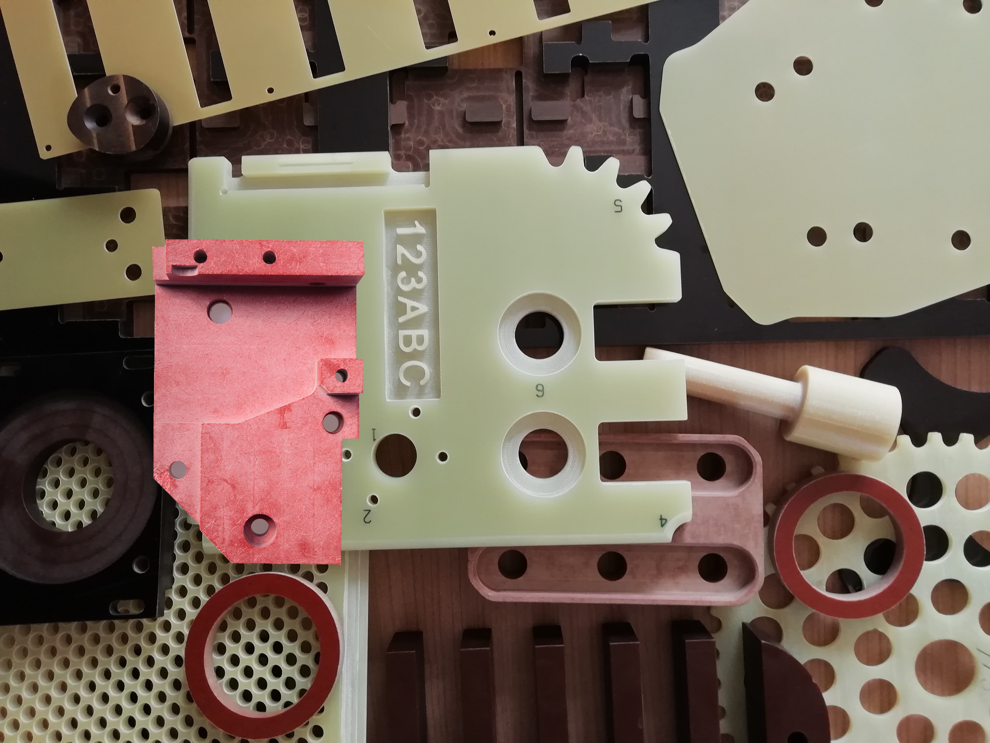 Machined composites
