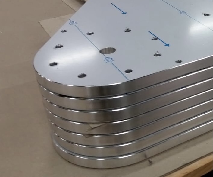 Gefräste Platten