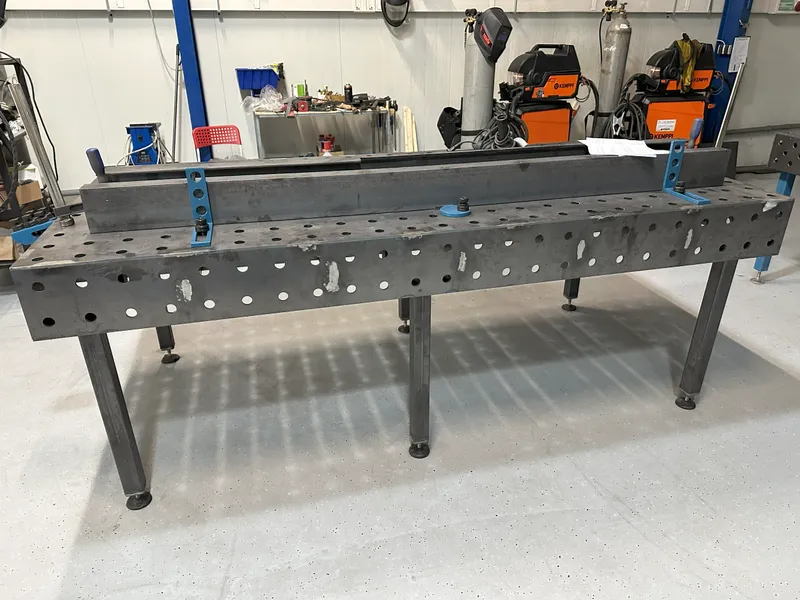 Welding table 2400x1200x200, load capacity 1500 kg