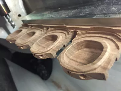 Wooden watch case from stock