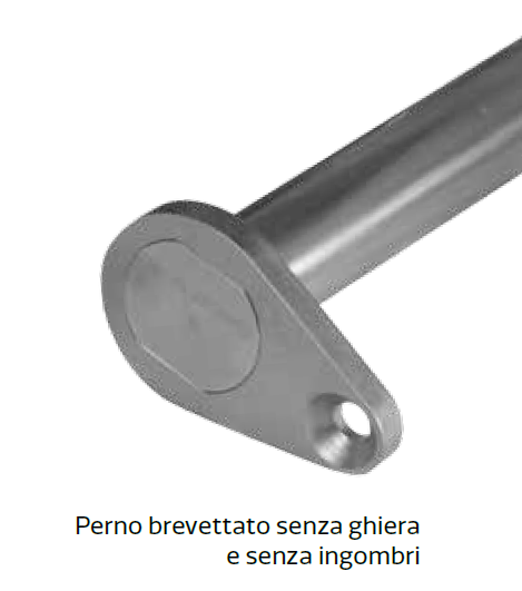 perno senza ghiera e senza ingombri
