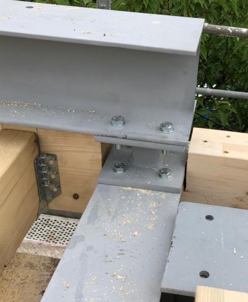Stahlbau Träger Verbindung