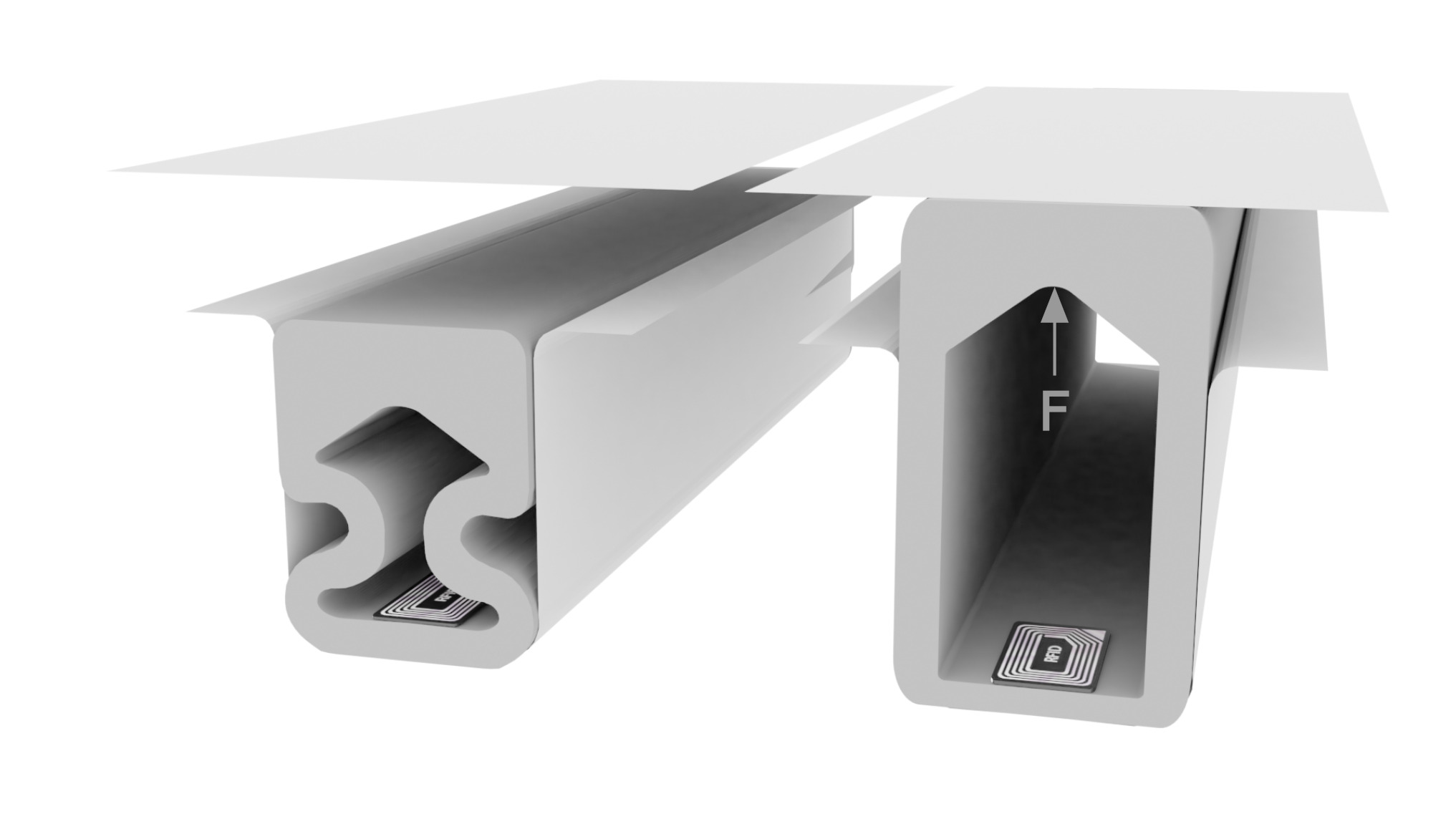 Ausblasbare Dichtung mit RFID Technologie