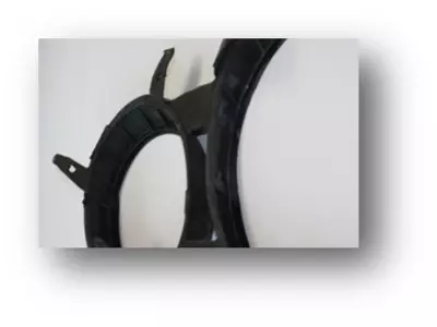 Moosgummi Formdichtung geschlossen durch Haut