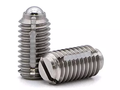 Federndes Druckstück mit Sicherung