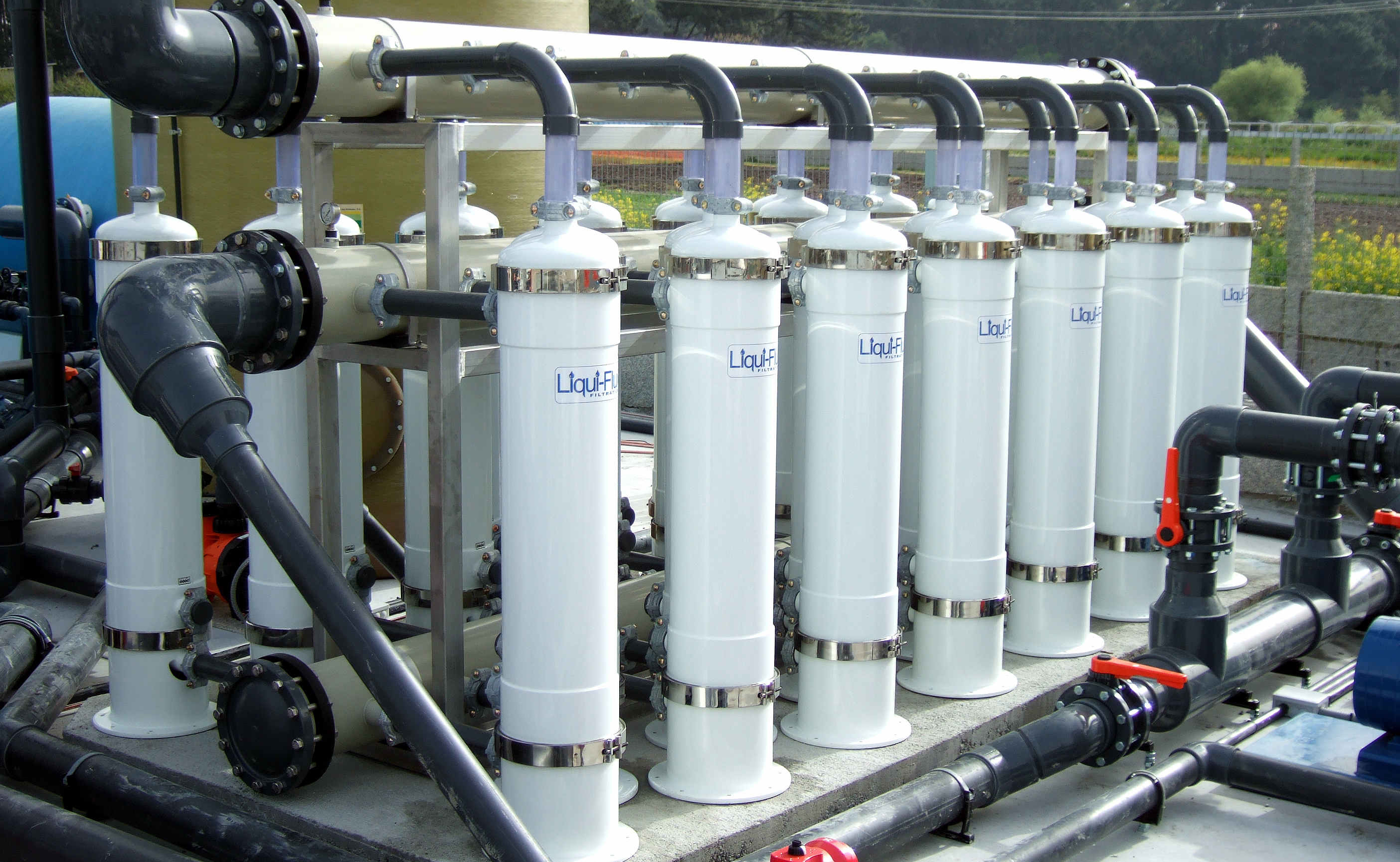 Kunststoffverrohrung für Wasserfiltrationsanlage