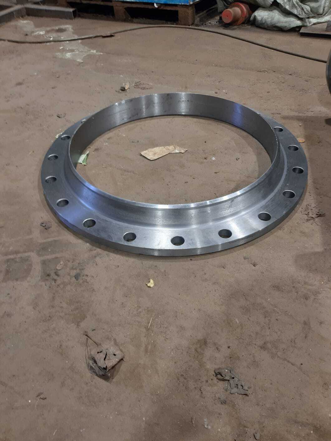 Milled flange with holes
