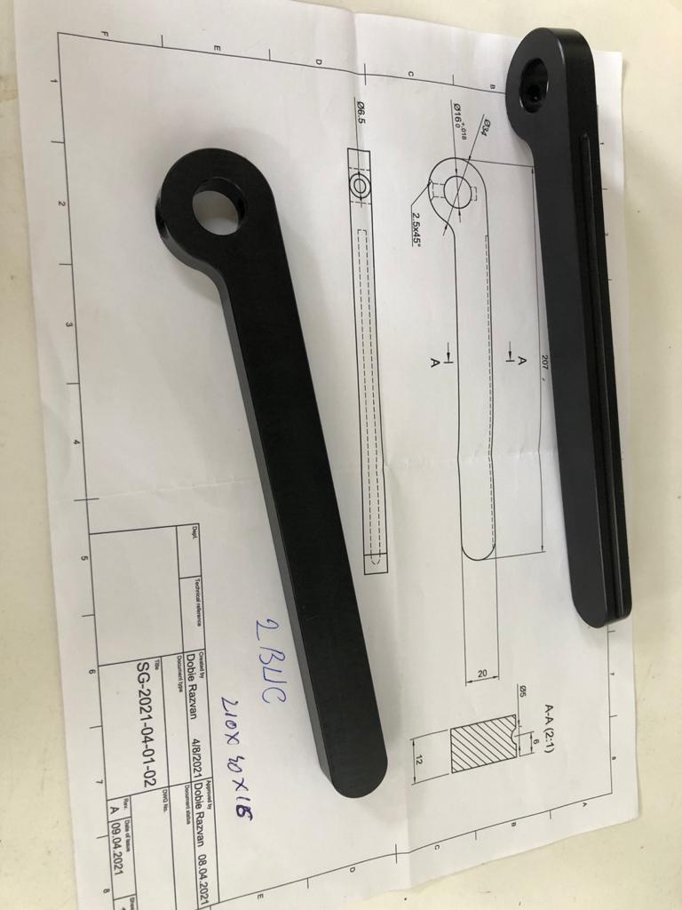 Bag holder arm
