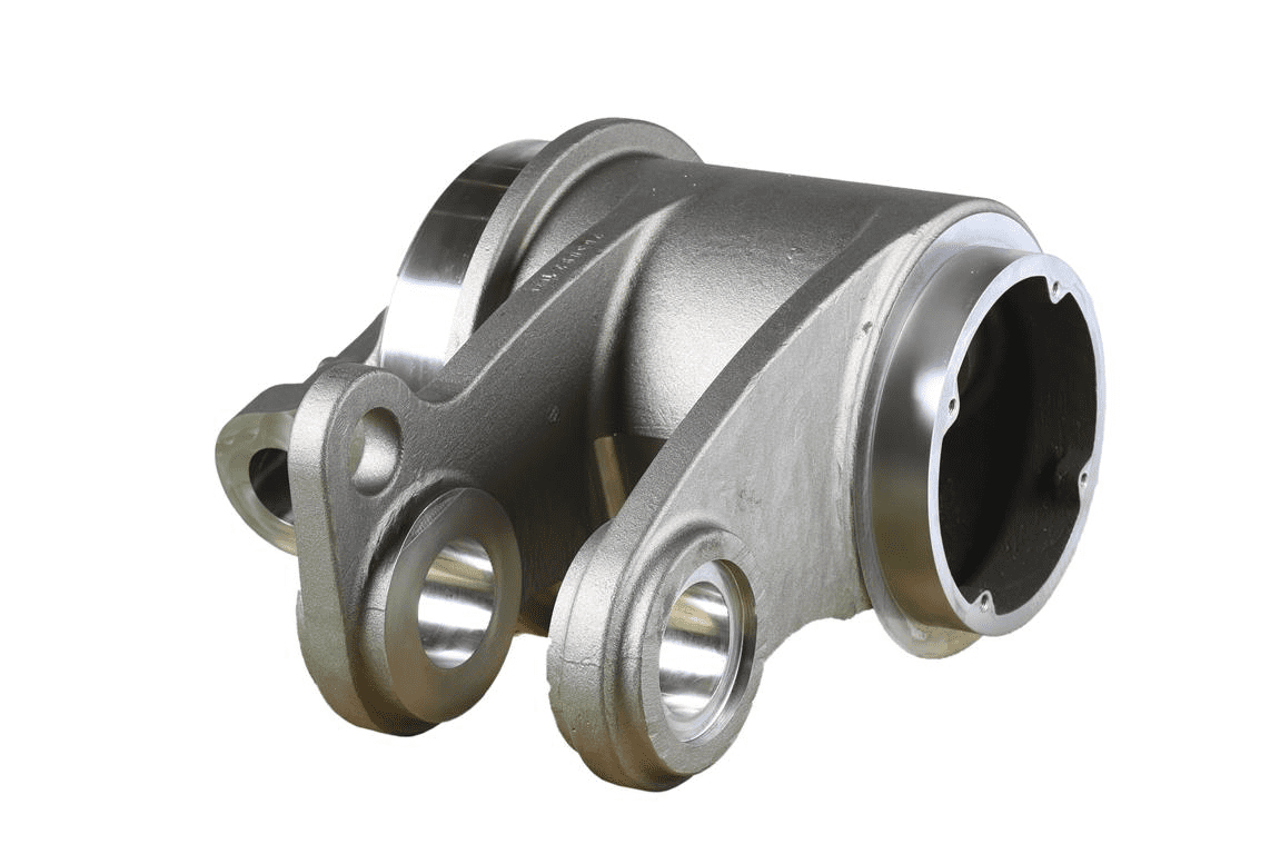 Hinge for construction vehicle