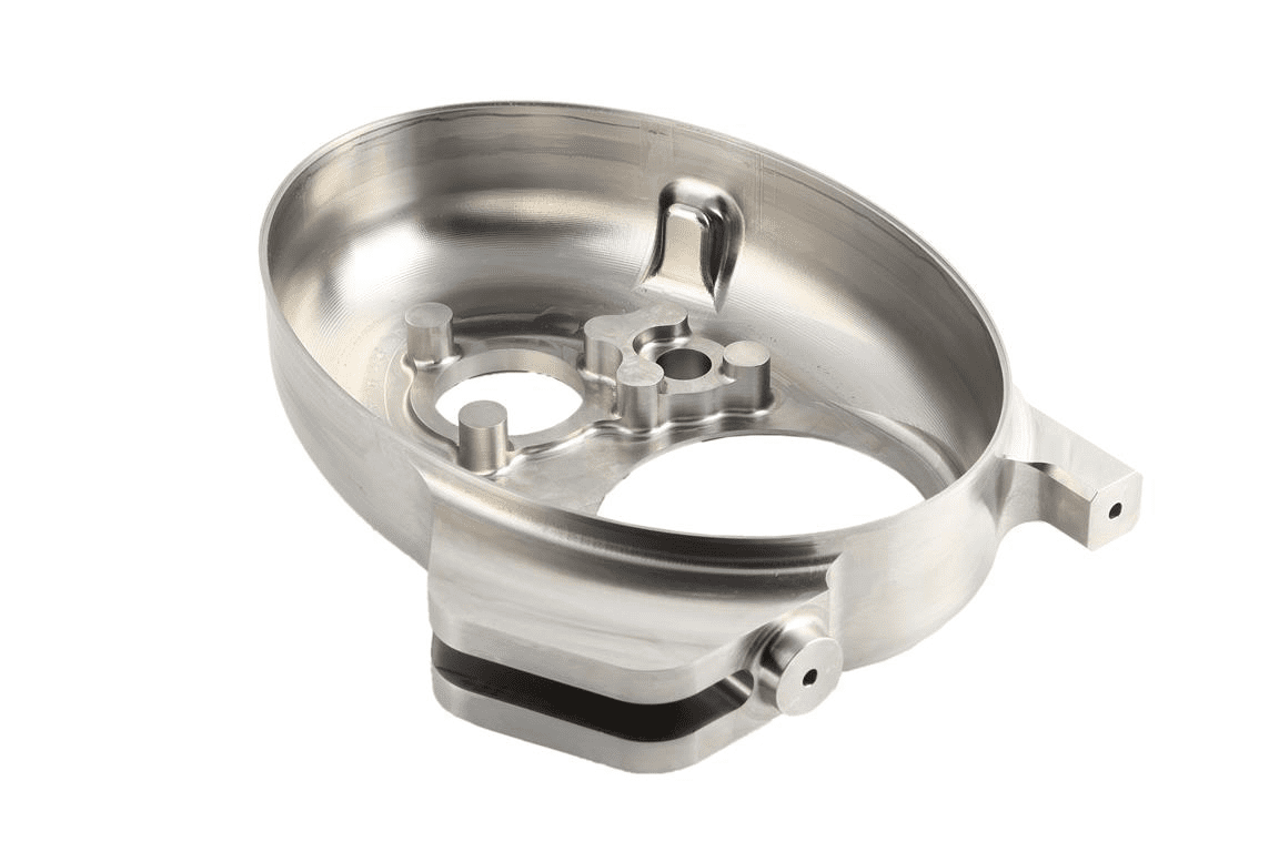 Reservoir component machined from forging