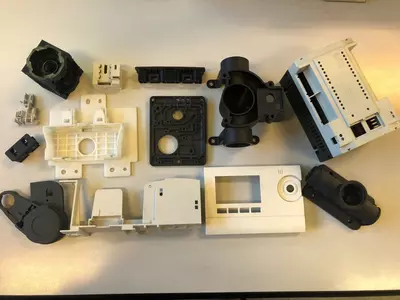 Spritzgussteile, die mit, von unserer Firma gebauten Spritzgiesswerkzeugen gespritzt wurden.