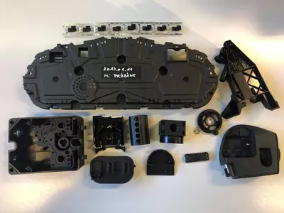 Spritzgussteile, die mit, von unserer Firma gebauten Spritzgiesswerkzeugen gespritzt wurden.