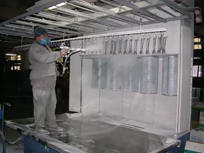 Electrostatic powder coating