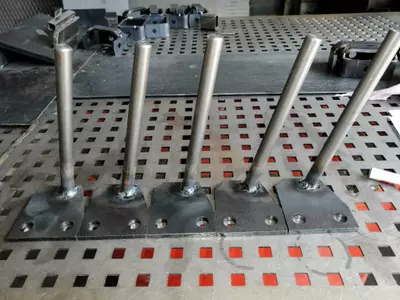 welded steel conenciton part