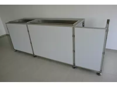 Mobile Theke für Eventgastronomie zur Bereitstellung von Warmspeisen