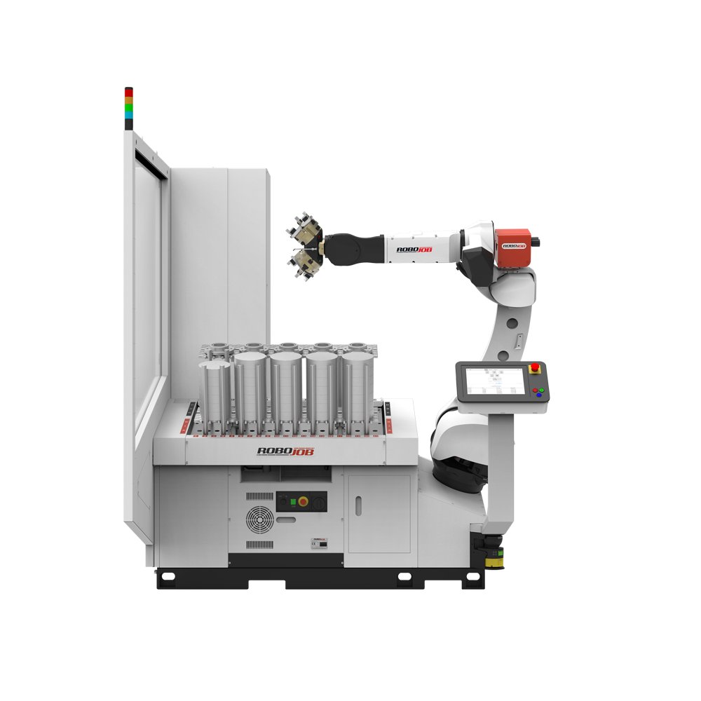 Roboter Bestückung Fräsmaschine