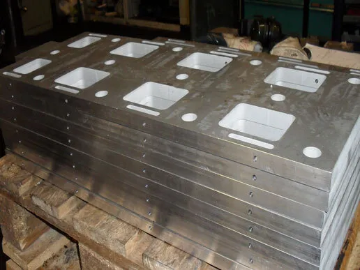 Aluminiumplatte gefräst