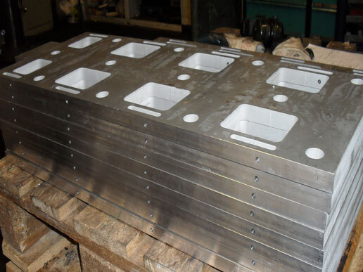 Aluminiumplatte gefräst