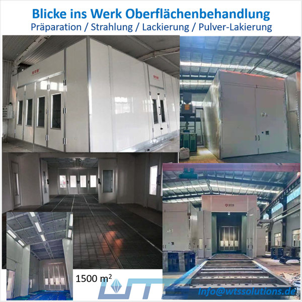 Blicke in die Strahlung Pulver Lackierun