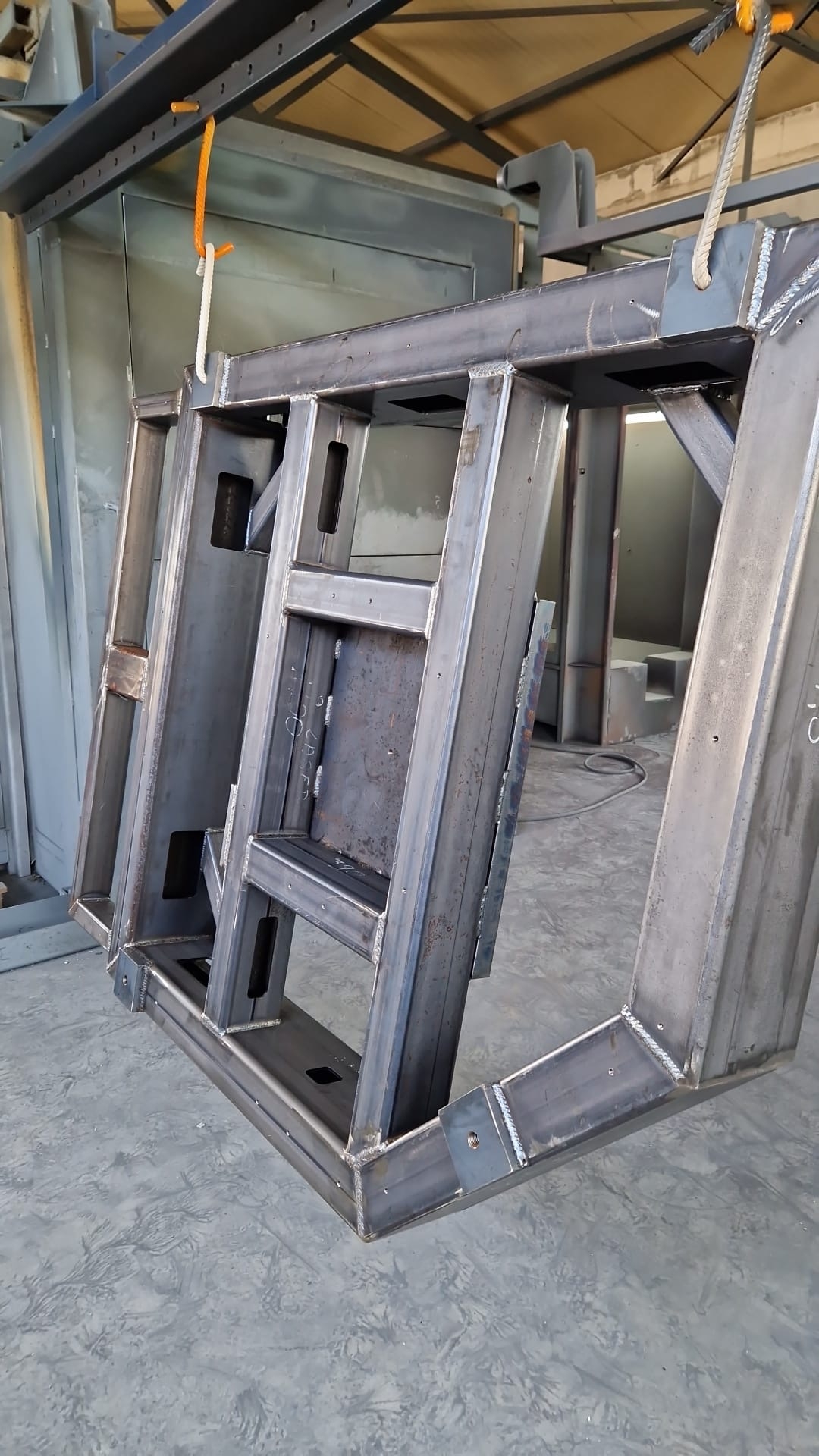Chasis ready for powder coating