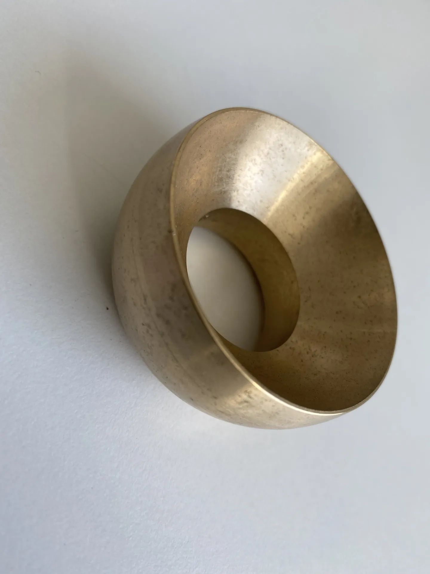 Brass funnel fitting
