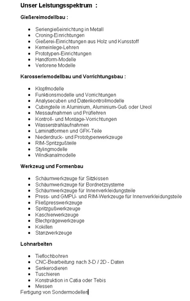 Darstellung Leistungs Spektrum