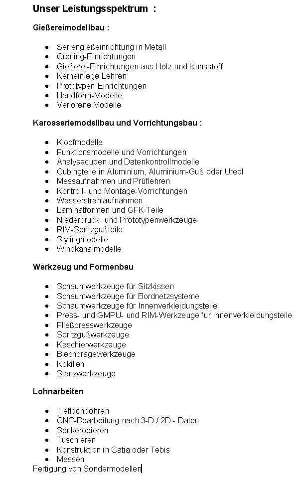 Darstellung Leistungs Spektrum