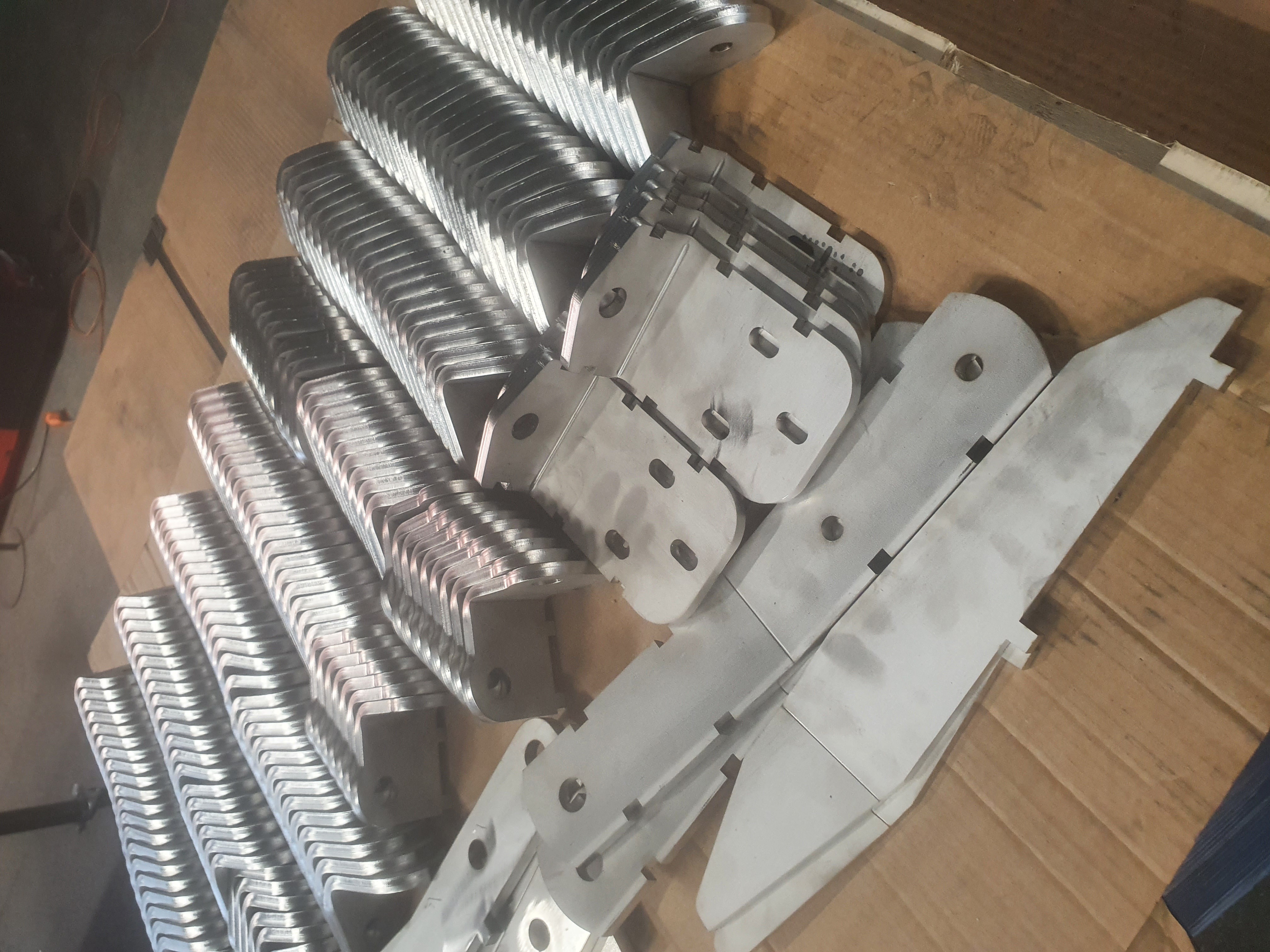 Laser cut sheet metal stainless steel parts + bending