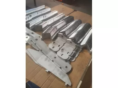 Laser cut sheet metal stainless steel parts + bending