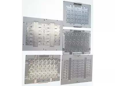 Aluminium tools for holding the PCB board made on a CNC milling machine.