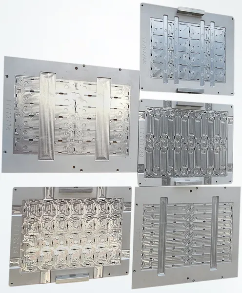 Aluminium tools for holding the PCB board made on a CNC milling machine.