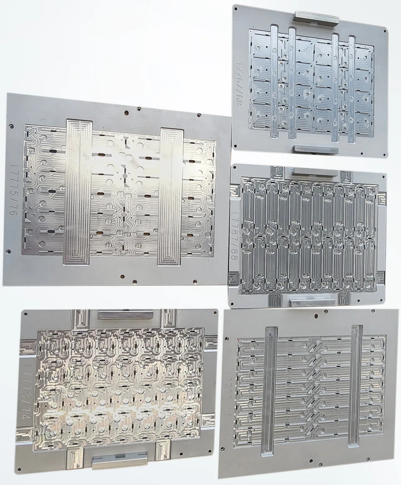 Aluminium tools for holding the PCB board made on a CNC milling machine.