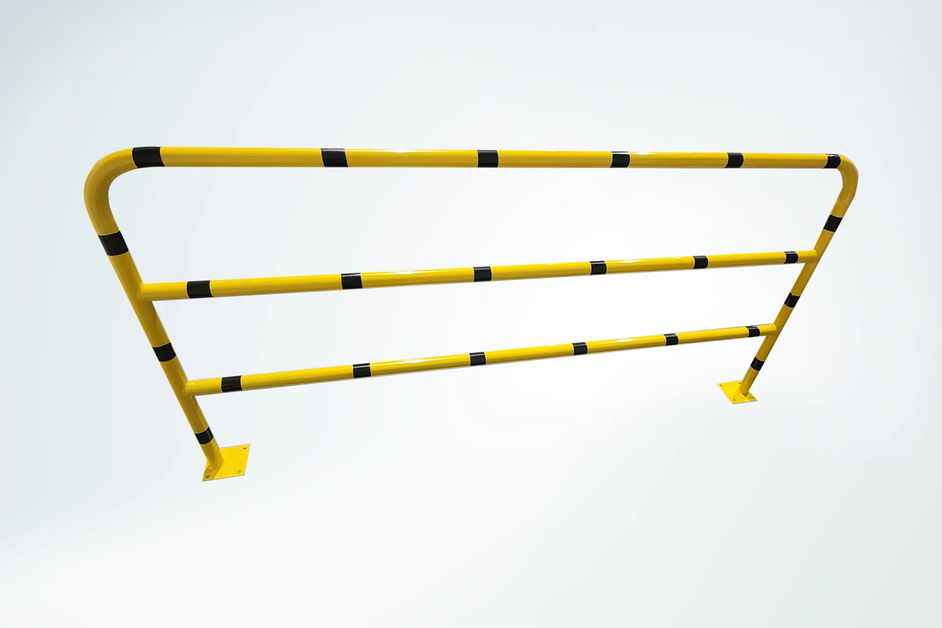 Fence made of bent pipes with a pipe bending machine